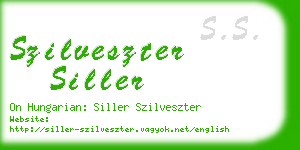 szilveszter siller business card